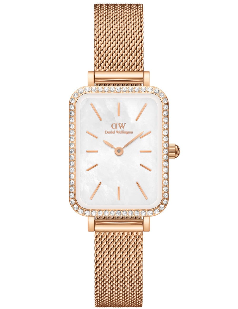 Daniel Wellington DW00100674 Damenuhr Quadro Lumine Bezel Melrose 26mm 3ATM