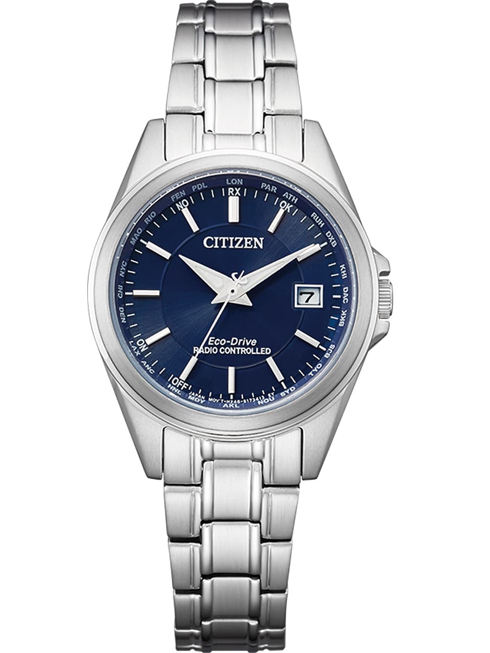 Citizen EC1180-81L Eco-Drive Funkuhr Damenuhr 29mm 10ATM