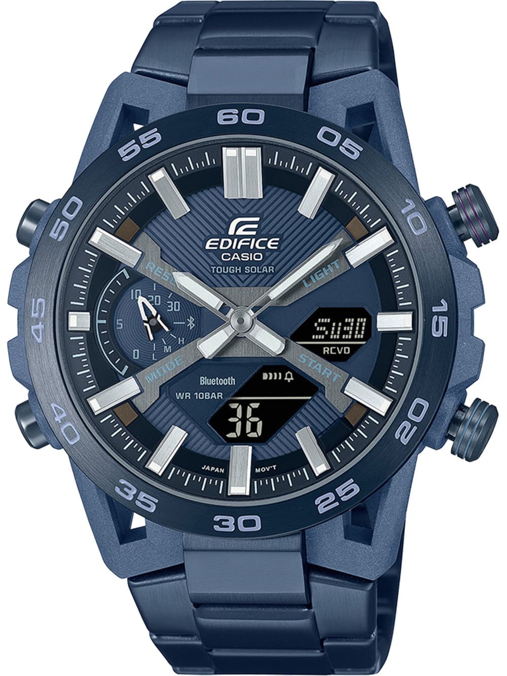 Casio ECB-2000CB-2AEF Herrenuhr Edifice Sospensione Solar 48mm 10ATM