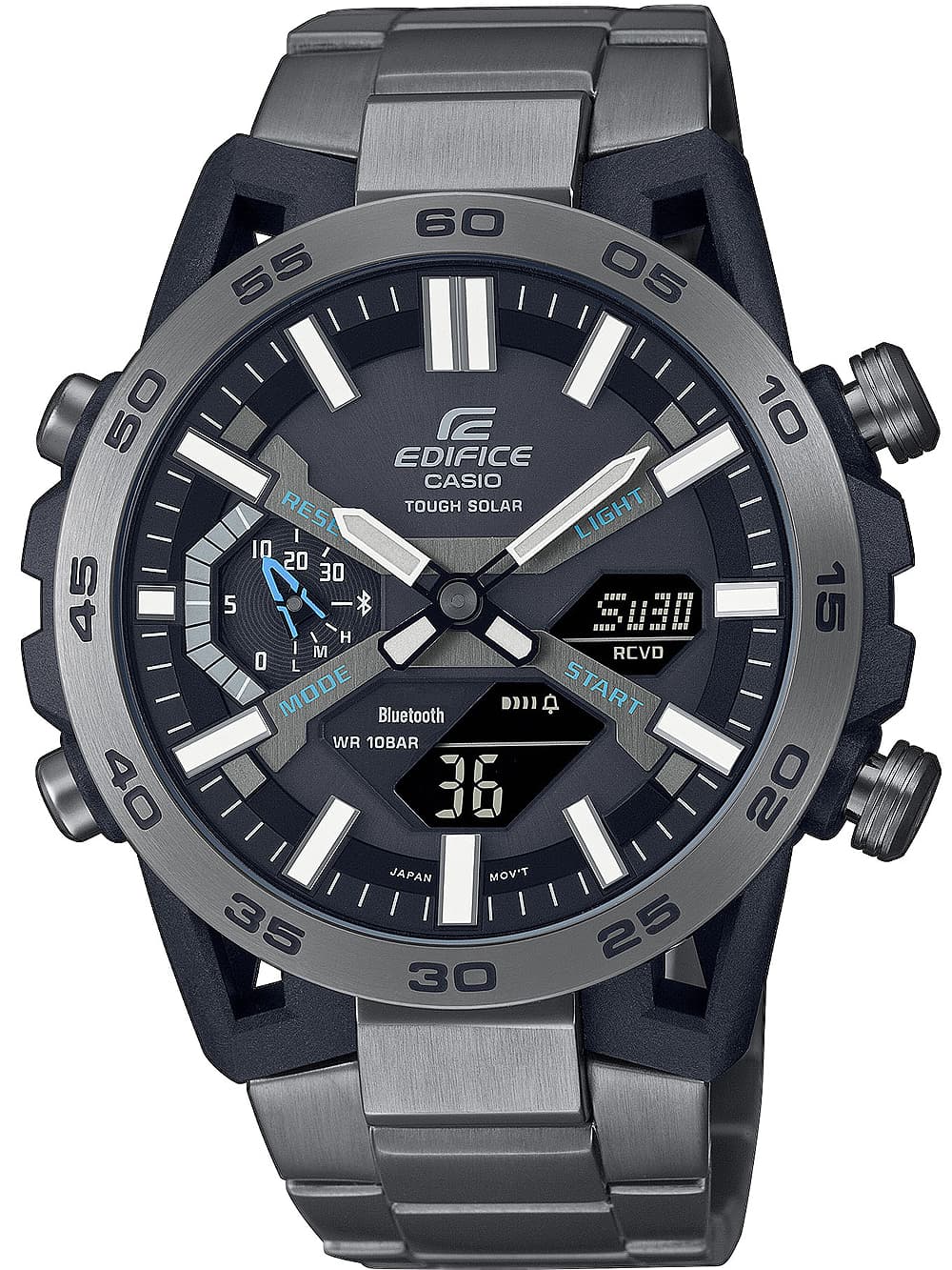 Casio ECB-2000DC-1AEF Edifice Solaruhr Herrenuhr 48mm 10ATM