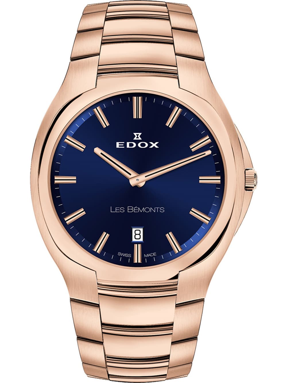 Edox 56003-37R-BUIR Les Bemonts Herrenuhr 40mm 3ATM