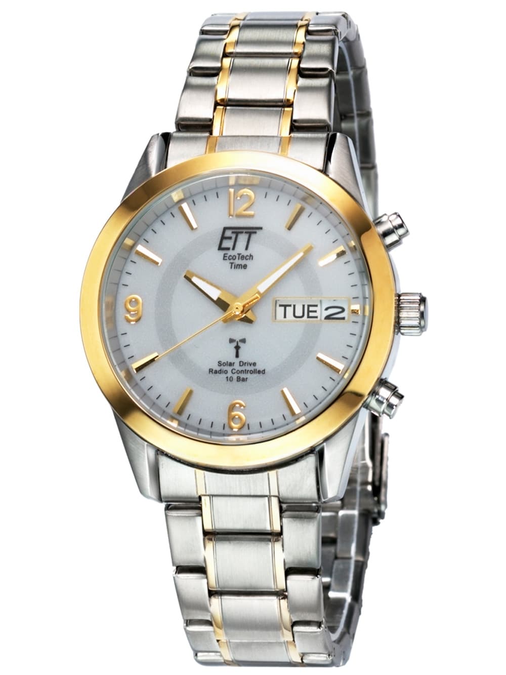 ETT EGS-11253-12M Solar Drive Funkuhr Gobi Herrenuhr 40mm 10ATM