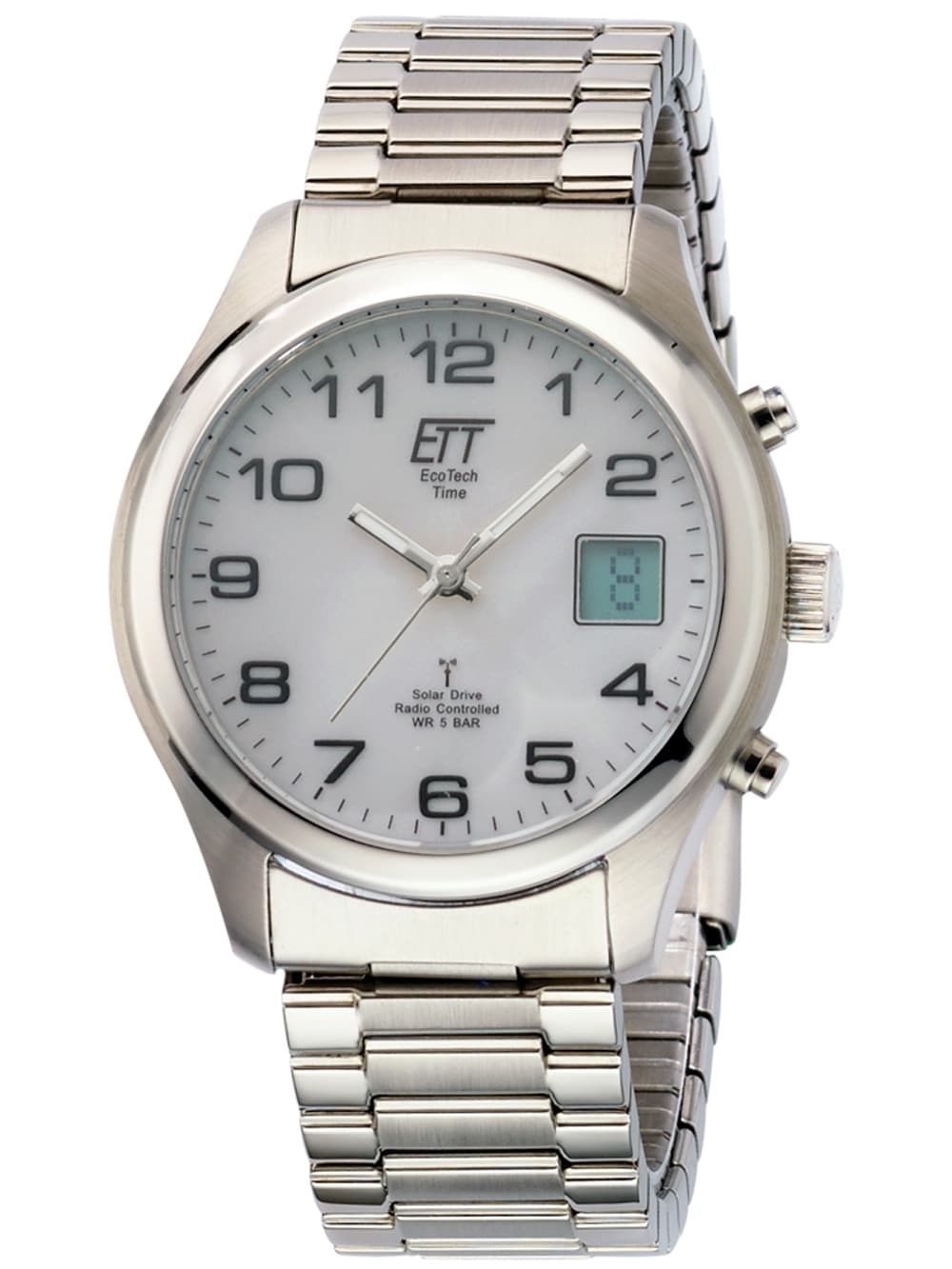 ETT EGS-11335-62M Solar Drive Funkuhr Basic Herrenuhr 39mm 5ATM