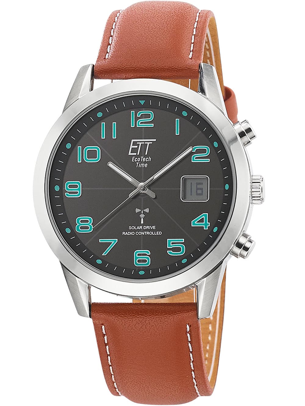 ETT EGS-11499-22L Solar drive Funkuhr Basic Herrenuhr 41mm 5ATM