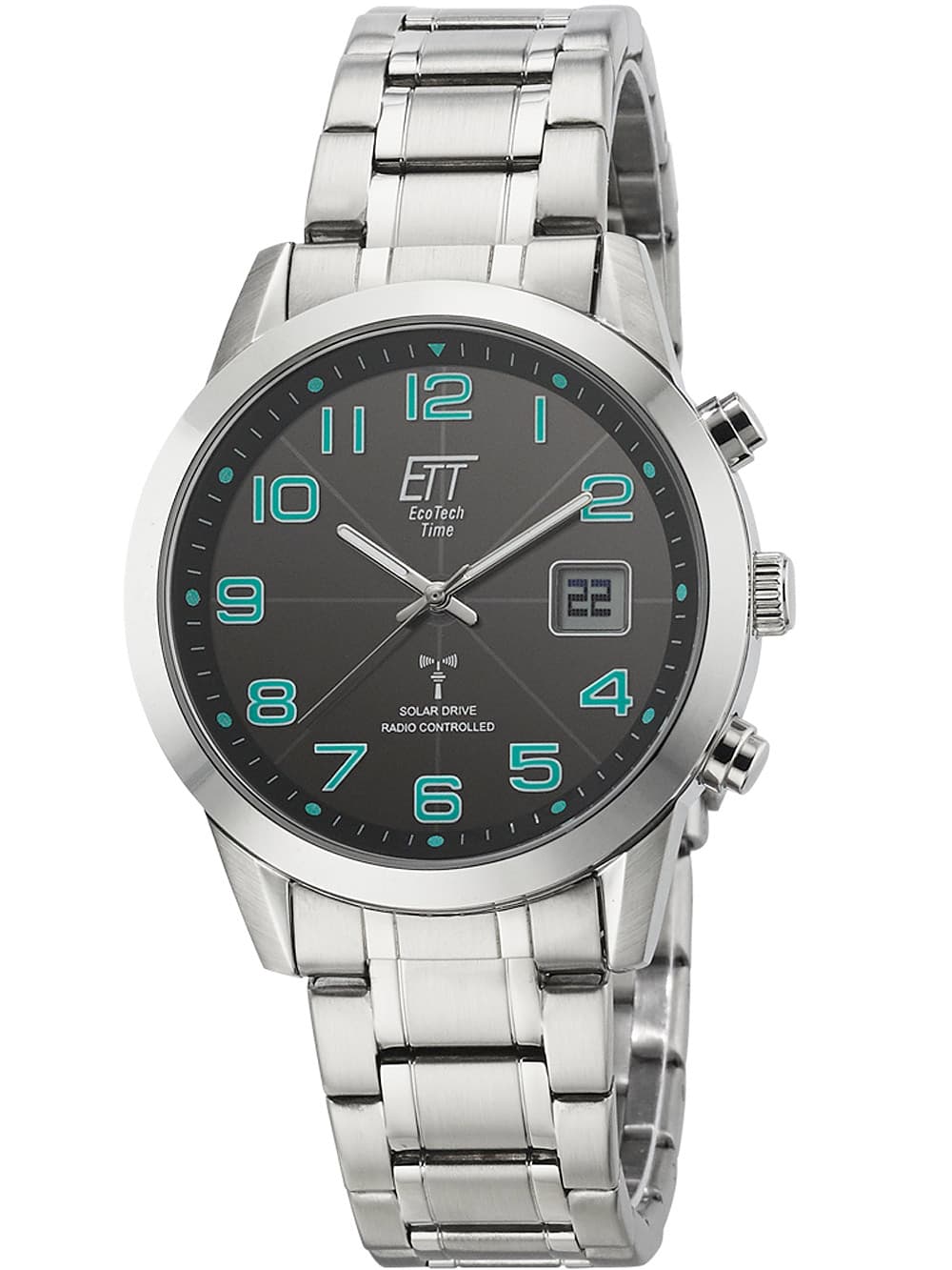 ETT EGS-11500-22M Solar drive Funkuhr Basic Herrenuhr 41mm 5ATM