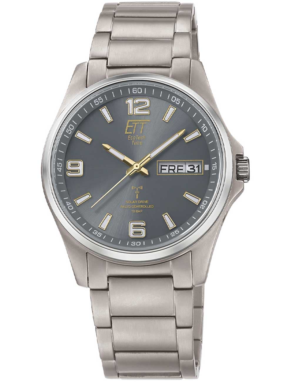 ETT Eco Tech Time EGT-11601-21M Herrenuhr Everest Solar Funkuhr