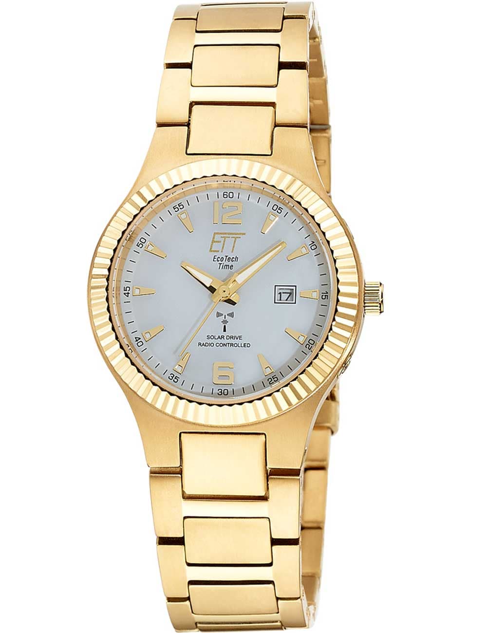 ETT Eco Tech Time ELT-11673-12M Damenuhr Solar-Funk Titanium Everest Lady 32mm 5ATM
