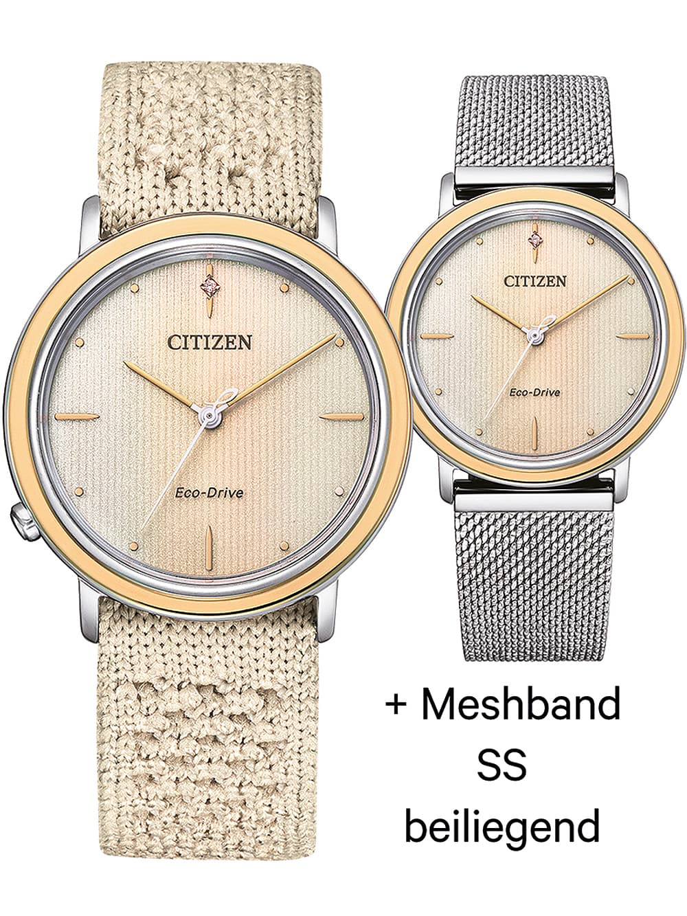 Citizen EM1006-40A Eco-Drive Elegance Ambiluna Damenuhr 34mm 5ATM