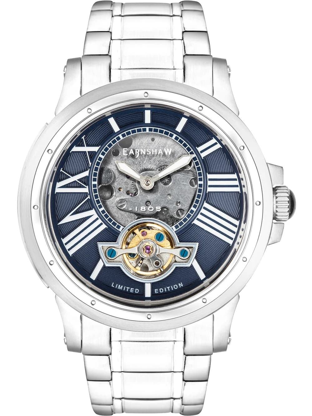 Thomas Earnshaw ES-8244-22 Bertha Open Heart Skeleton Herrenuhr 42mm
