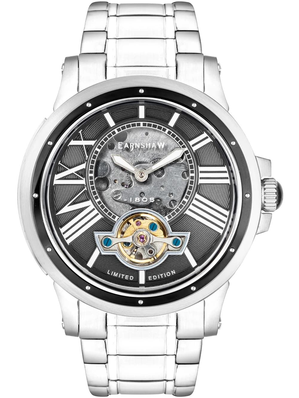 Thomas Earnshaw ES-8244-44 Bertha Open Heart Skeleton Herrenuhr 42mm