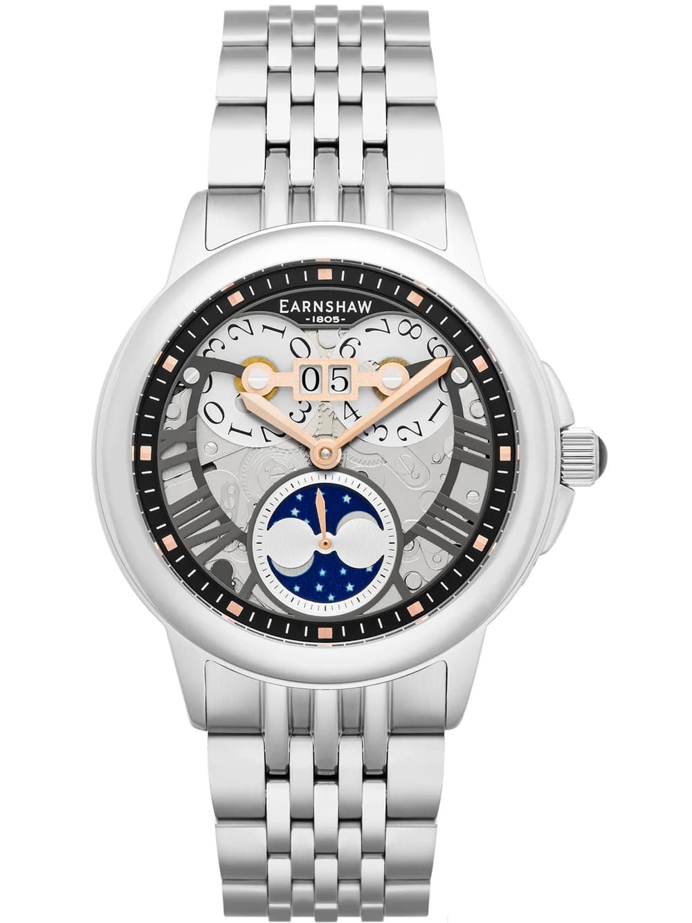 Thomas Earnshaw ES-8245-33 Alfred Waterhouse Grand Date Moon Herrenuhr