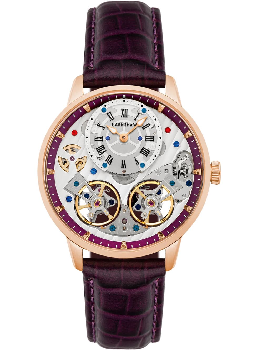Thomas Earnshaw ES-8273-06 Brewster Double Barrel Automatik Herrenuhr 42mm