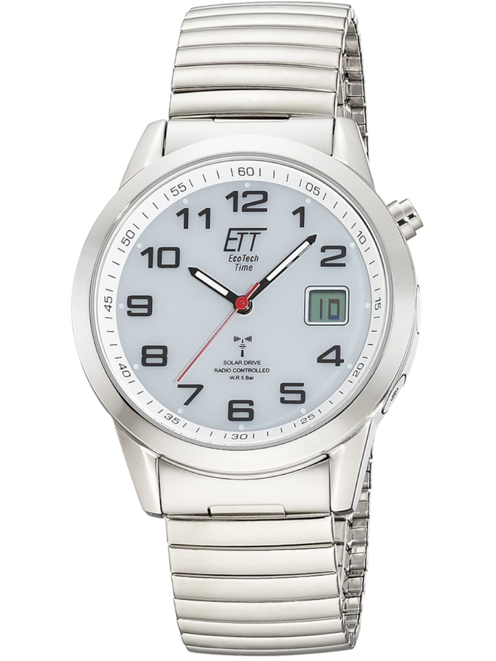 ETT Eco Tech Time EGS-11711-12Z Herrenuhr Funk Solar Drive Basic 41mm 5ATM