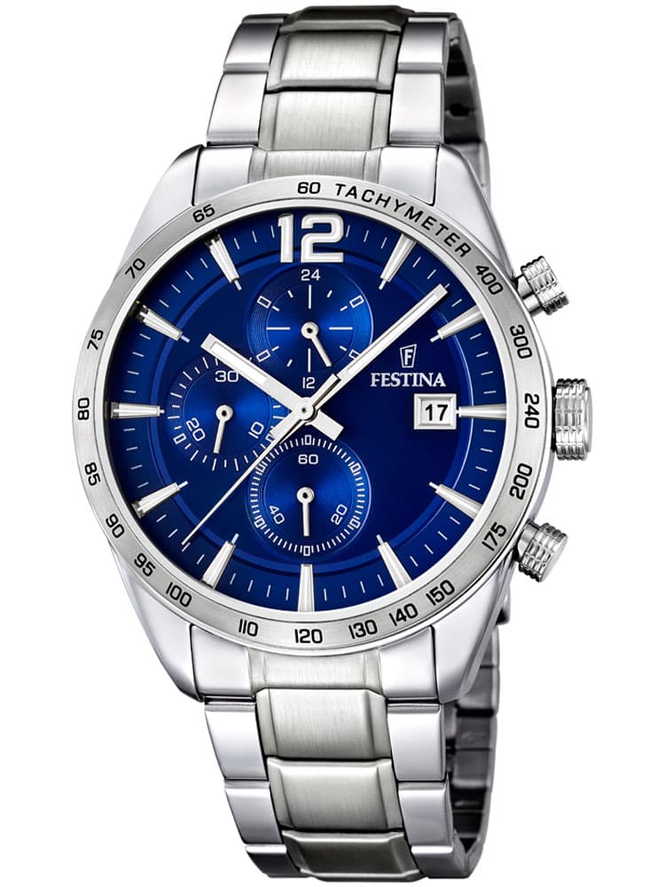 Festina F16759/3 Herrenuhr Chronograph 5 ATM 44 mm
