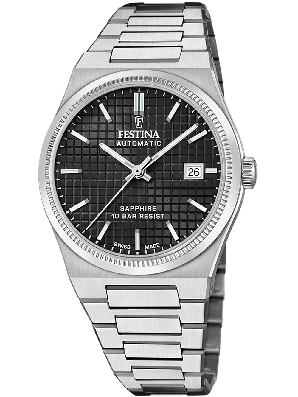 Festina F20028/4 Herrenuhr Swiss Made Rivé Automatik 40mm 10ATM