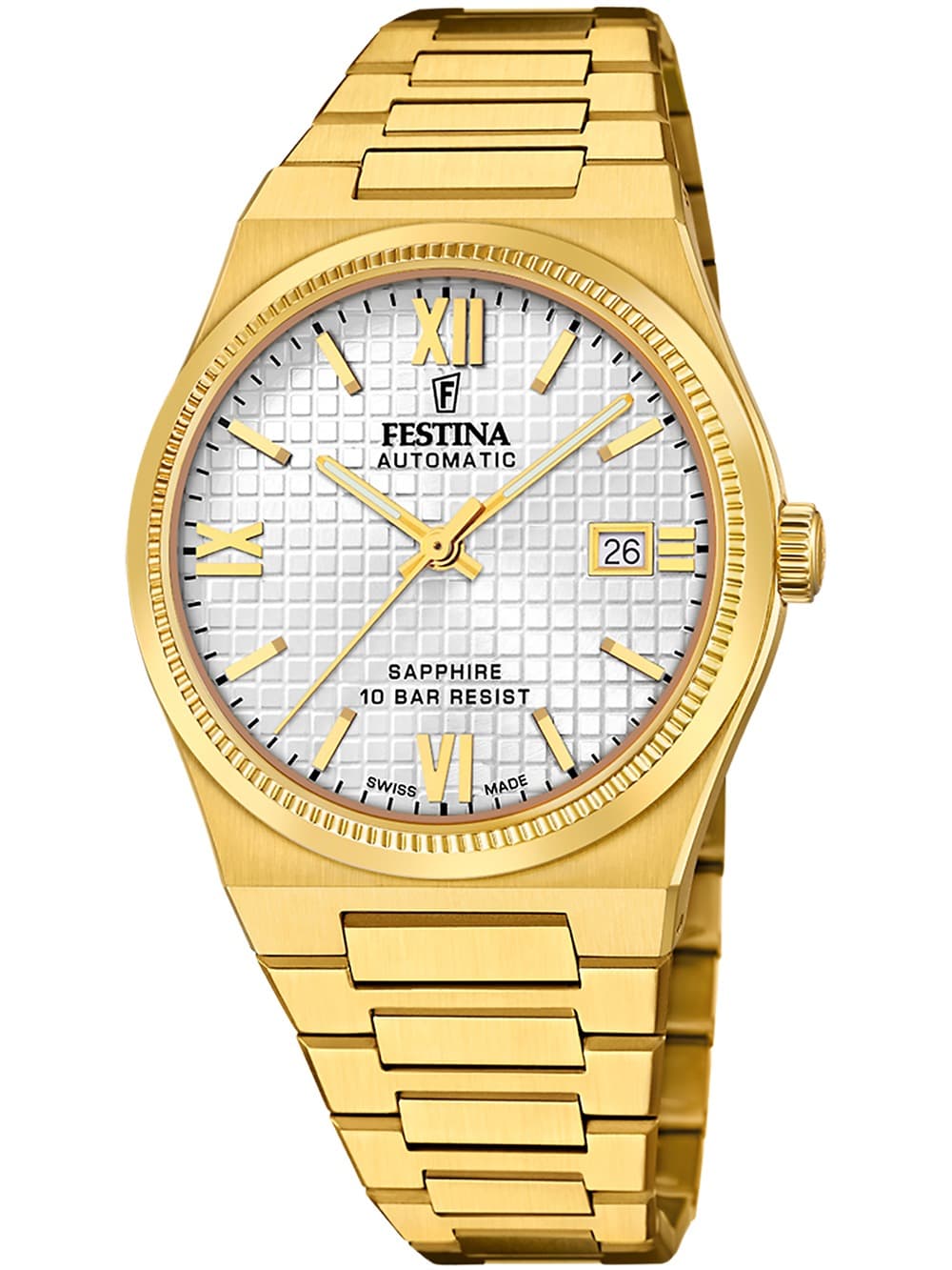 Festina F20032/1 Herrenuhr Swiss Made Rivé Automatik 40mm 10ATM
