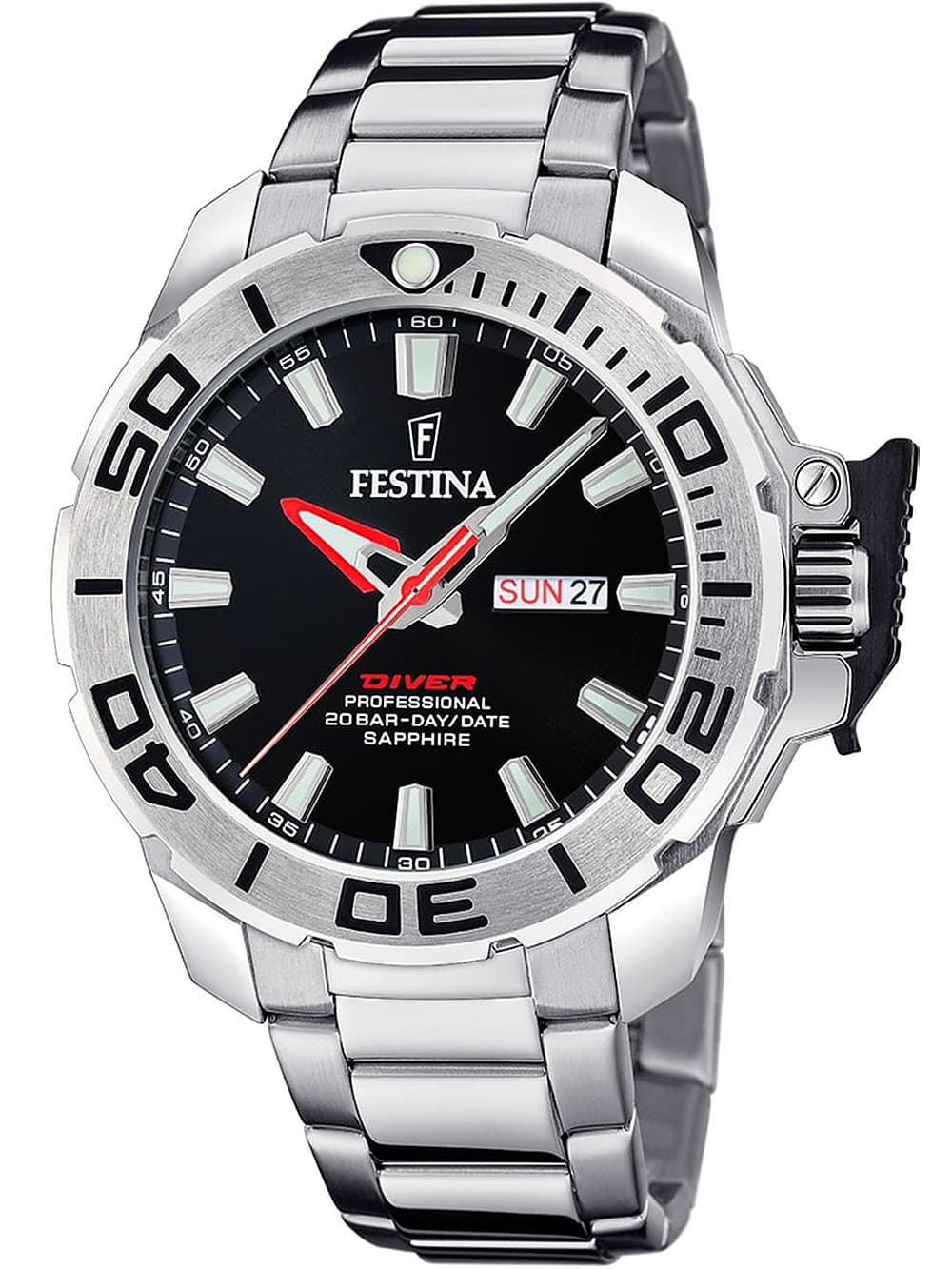 Festina F20665/4 Diver Herrenuhr Taucheruhr 46mm 20ATM