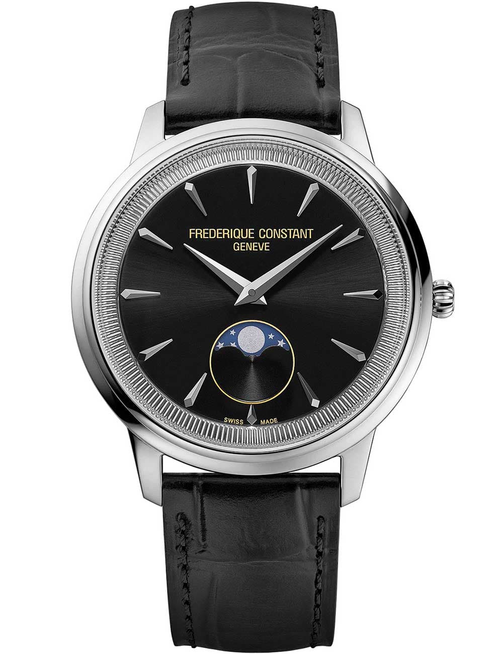 Frederique Constant FC-206B3S6 Damenuhr Klassik Quarz Mondphase 37mm 3ATM