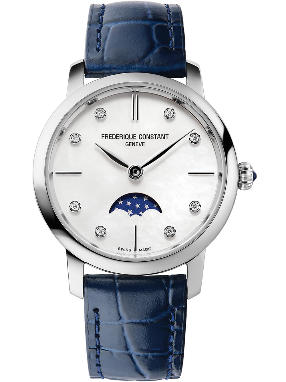Frederique Constant FC-206MPWD1S6 Slimline Moonphase Damenuhr