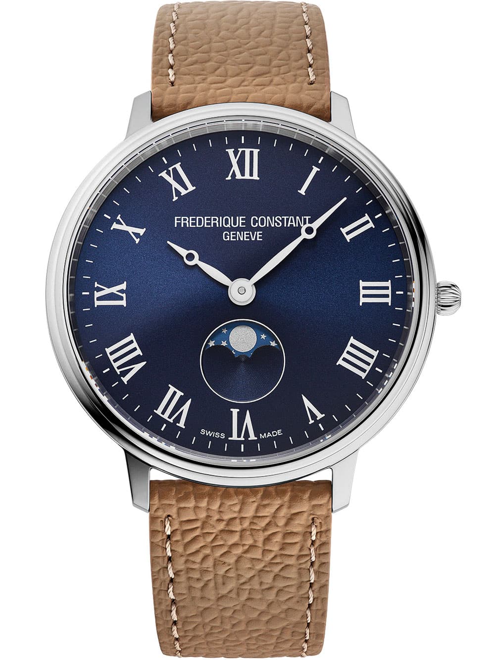 Frederique Constant FC-206RN3S6 Herrenuhr Classic Moonphase 38mm 5ATM
