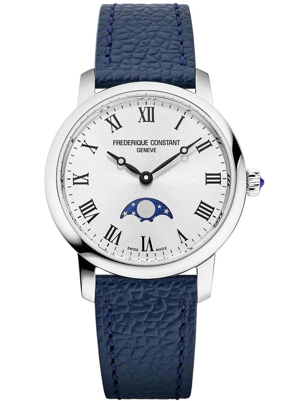 Frederique Constant FC-206RS1S6 Herrenuhr Classic Slimline Ladies Moon 30mm 3ATM