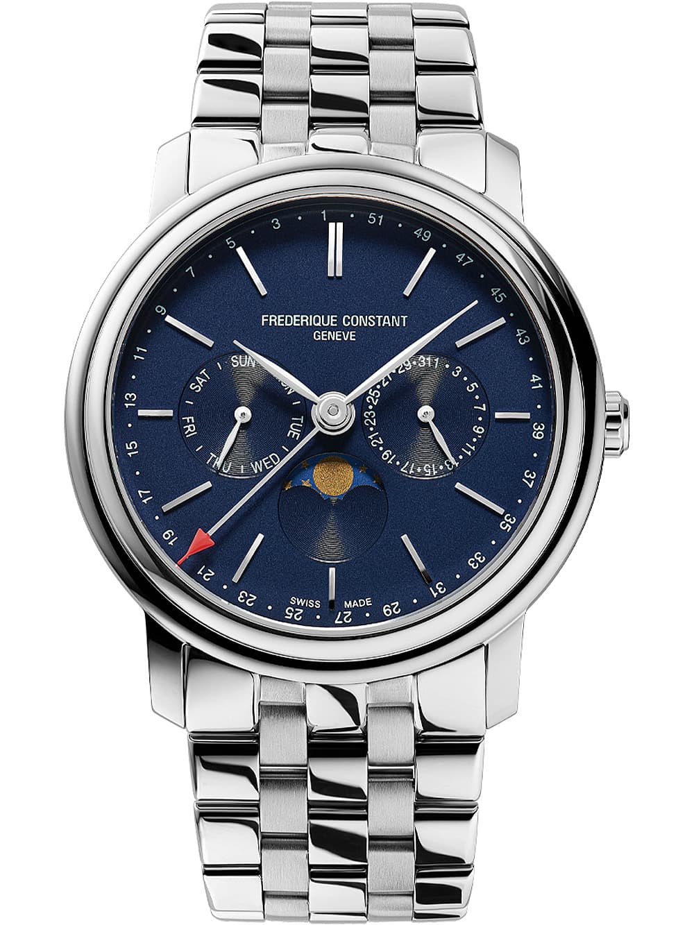 Frederique Constant FC-270N4P6B Classic Moonphase Herrenuhr 40mm