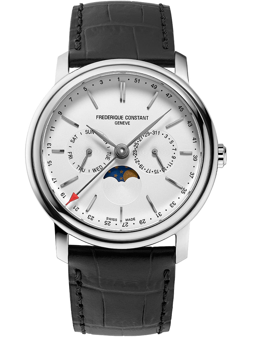 Frederique Constant FC-270SW4P26 Classics Businesstimer Moonphase Herrenuhr