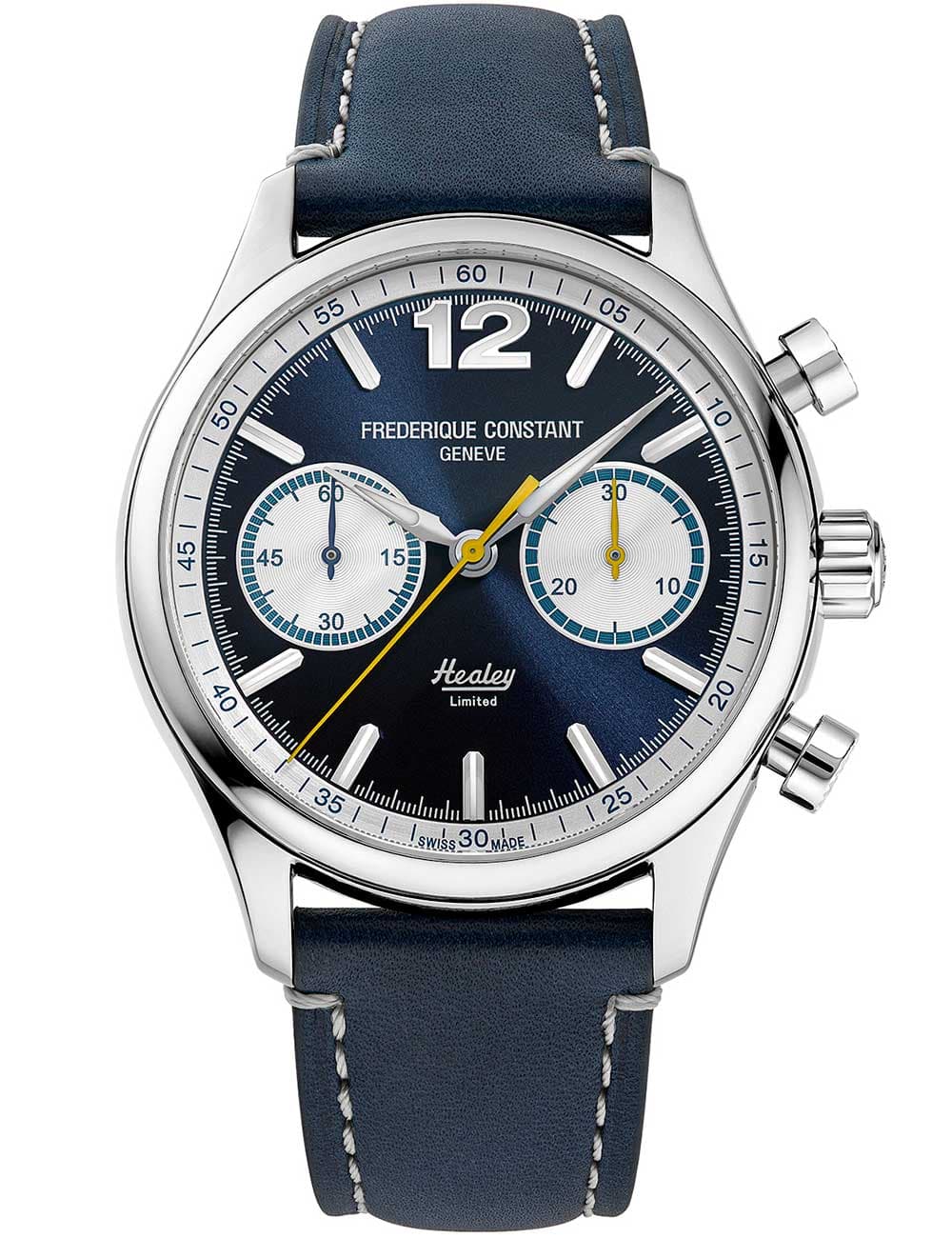 Frederique Constant FC-397HNS5B6 Herrenuhr Vintage Rally Healey Chrono 42mm 5ATM