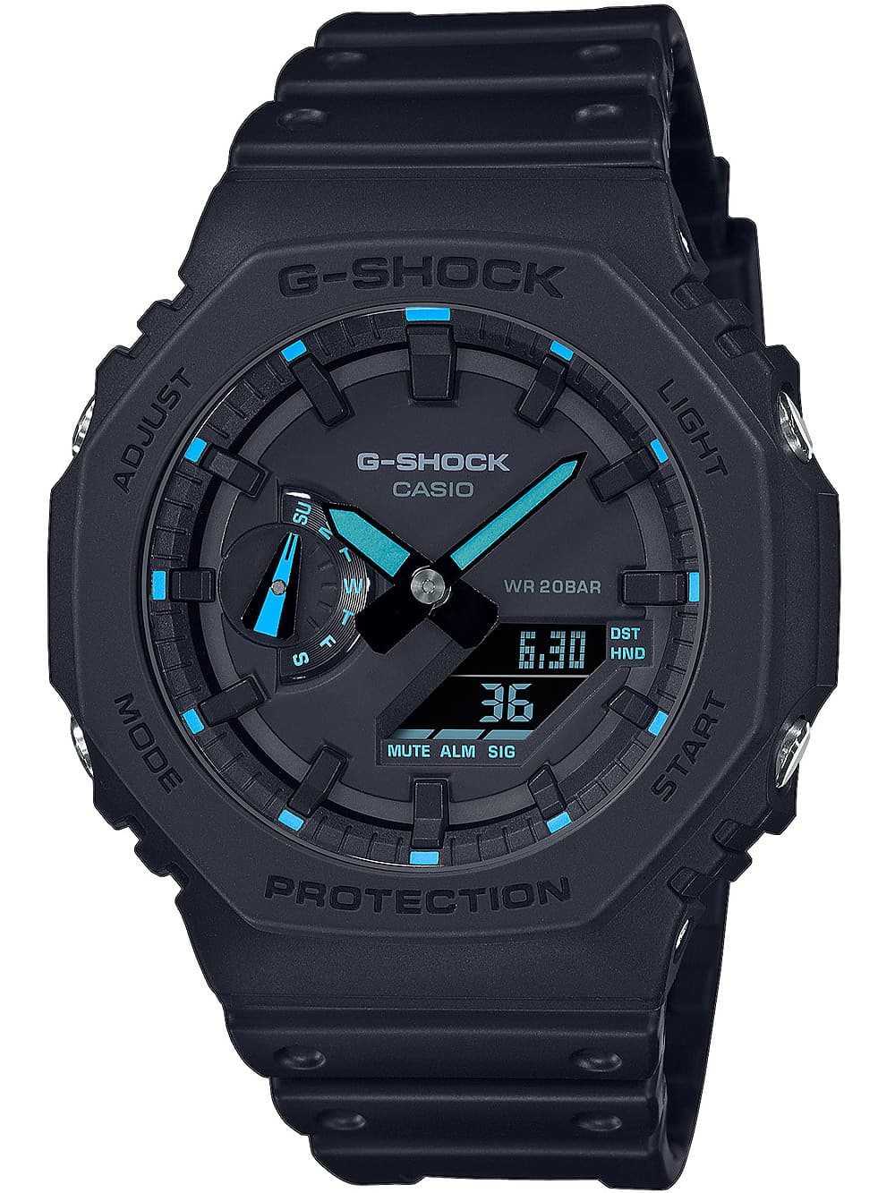 Casio GA-2100-1A2ER G-Shock Herrenuhr 45mm 20ATM