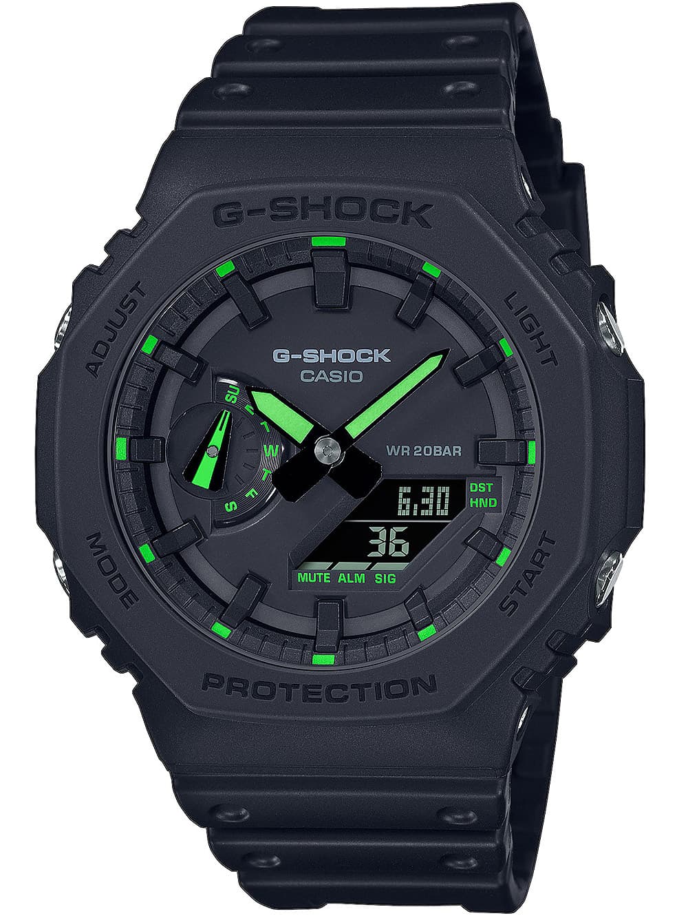 Casio GA-2100-1A3ER G-Shock Herrenuhr 45mm 20ATM