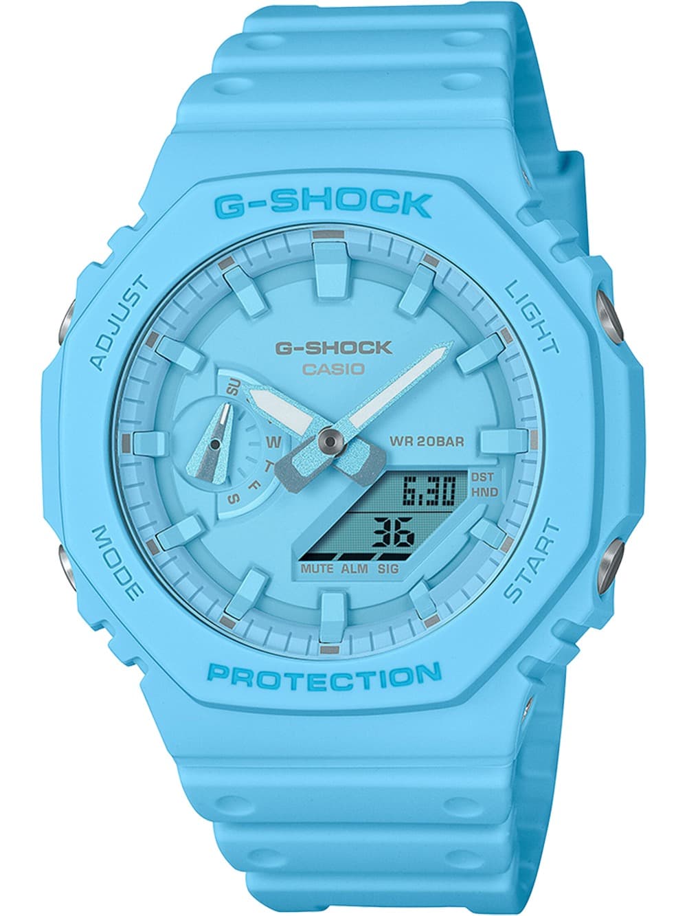 Casio GA-2100-2A2ER Herrenuhr G-Shock Classic 45mm 20ATM