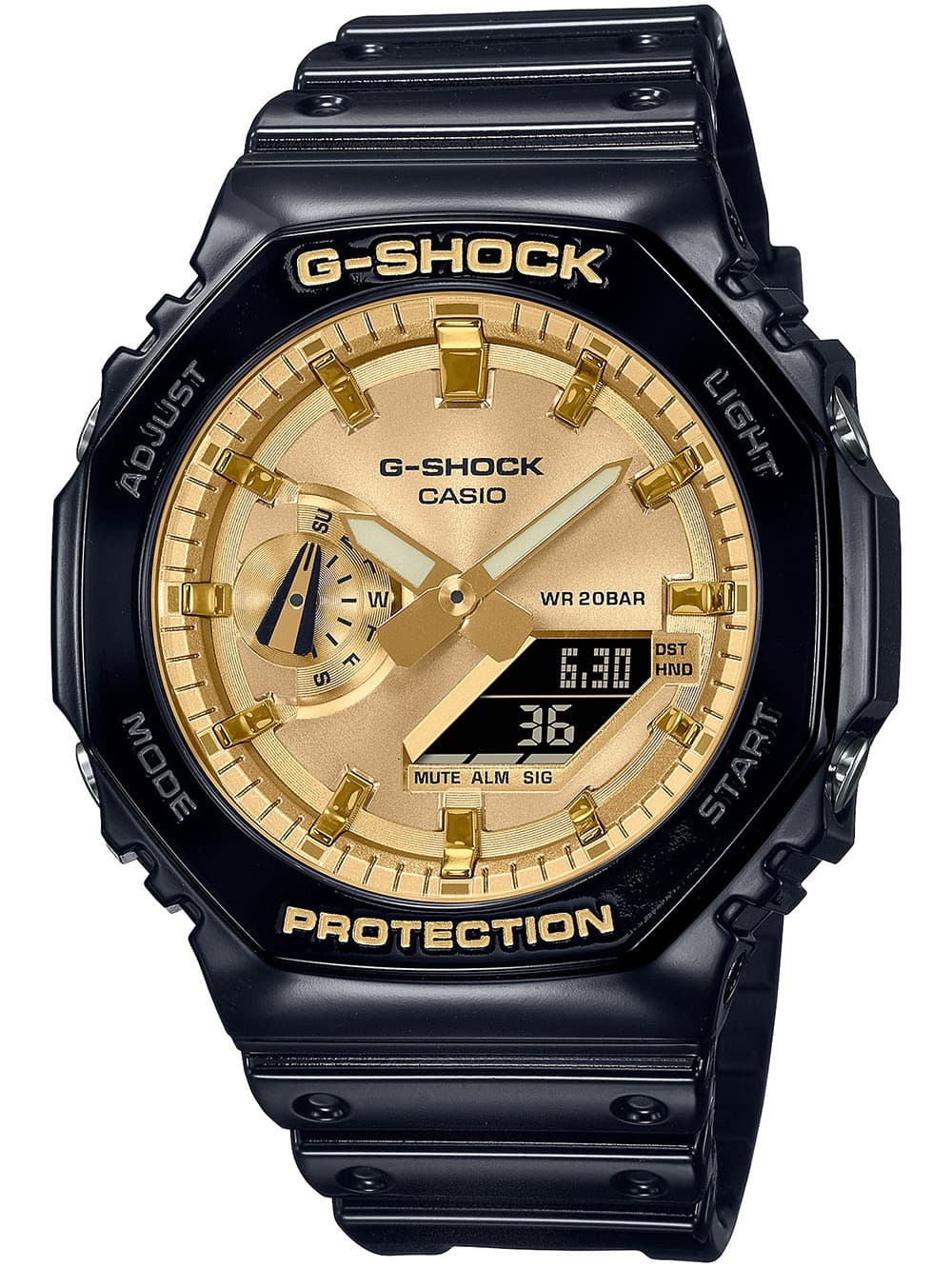 Casio GA-2100GB-1AER Herrenuhr G-Shock Classic 45mm 20ATM
