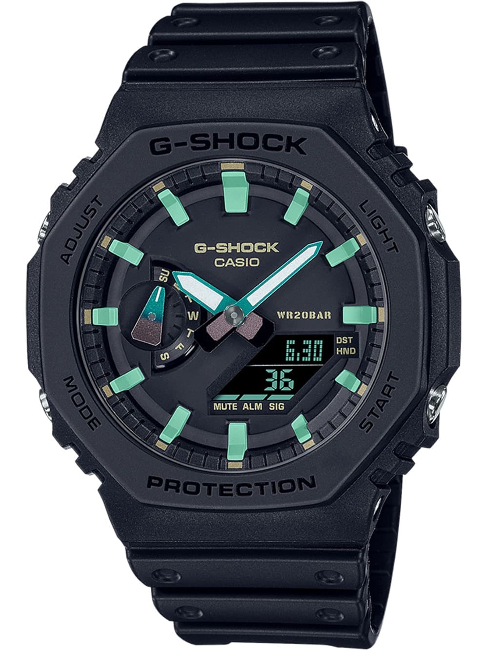 Casio GA-2100RC-1AER Herrenuhr G-Shock Classic 45mm 20ATM