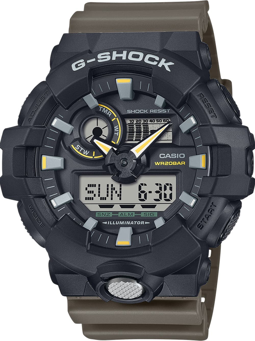 Casio GA-710TU-1A3ER Herrenuhr G-Shock Classic 53mm 20ATM