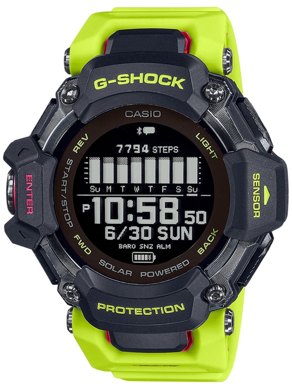 Casio GBD-H2000-1A9ER Herrenuhr G-Shock G-Squad 53mm 20ATM