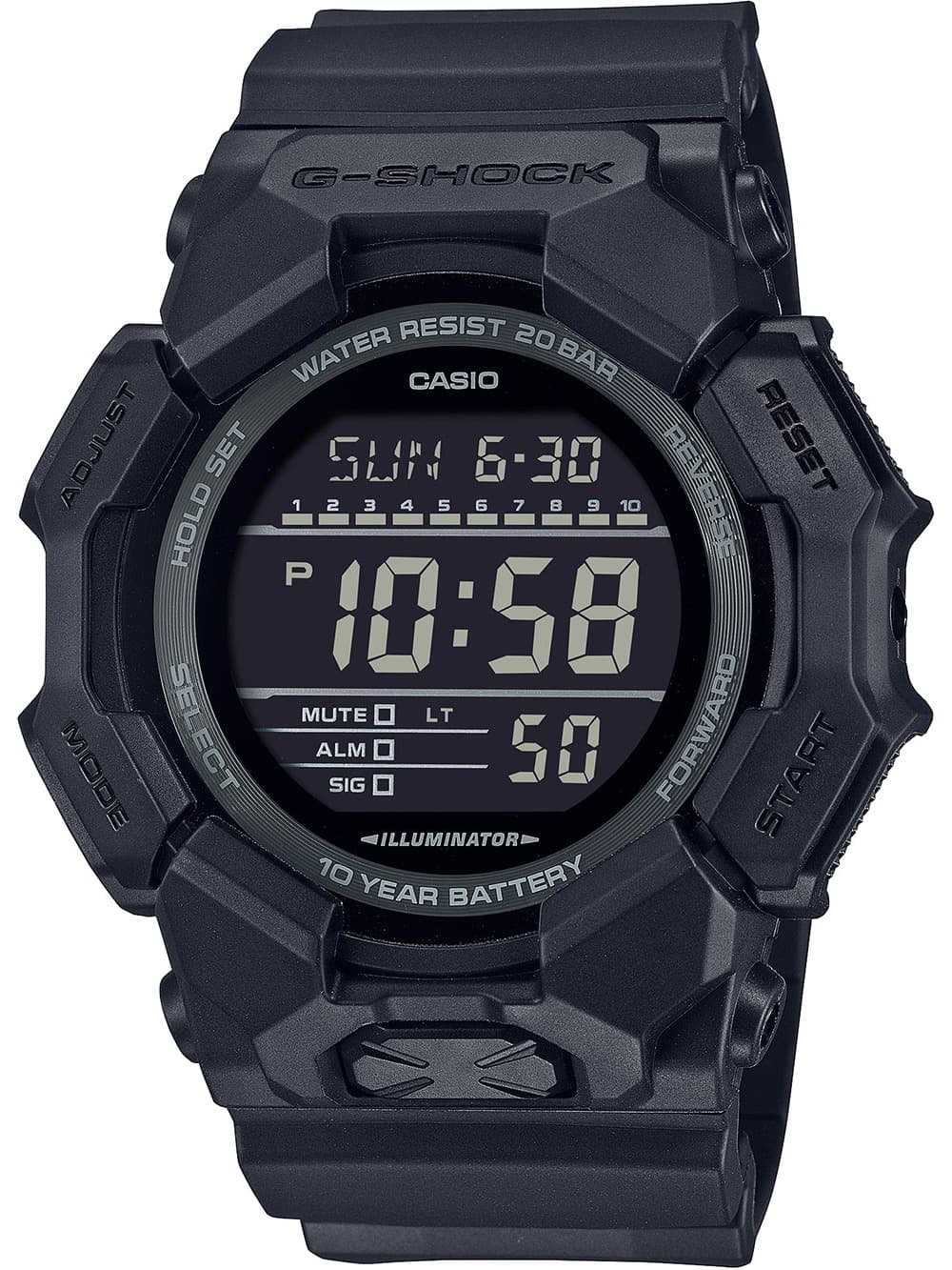 Casio GD-010-1A1ER Herrenuhr G-Shock Classic 50mm 20ATM