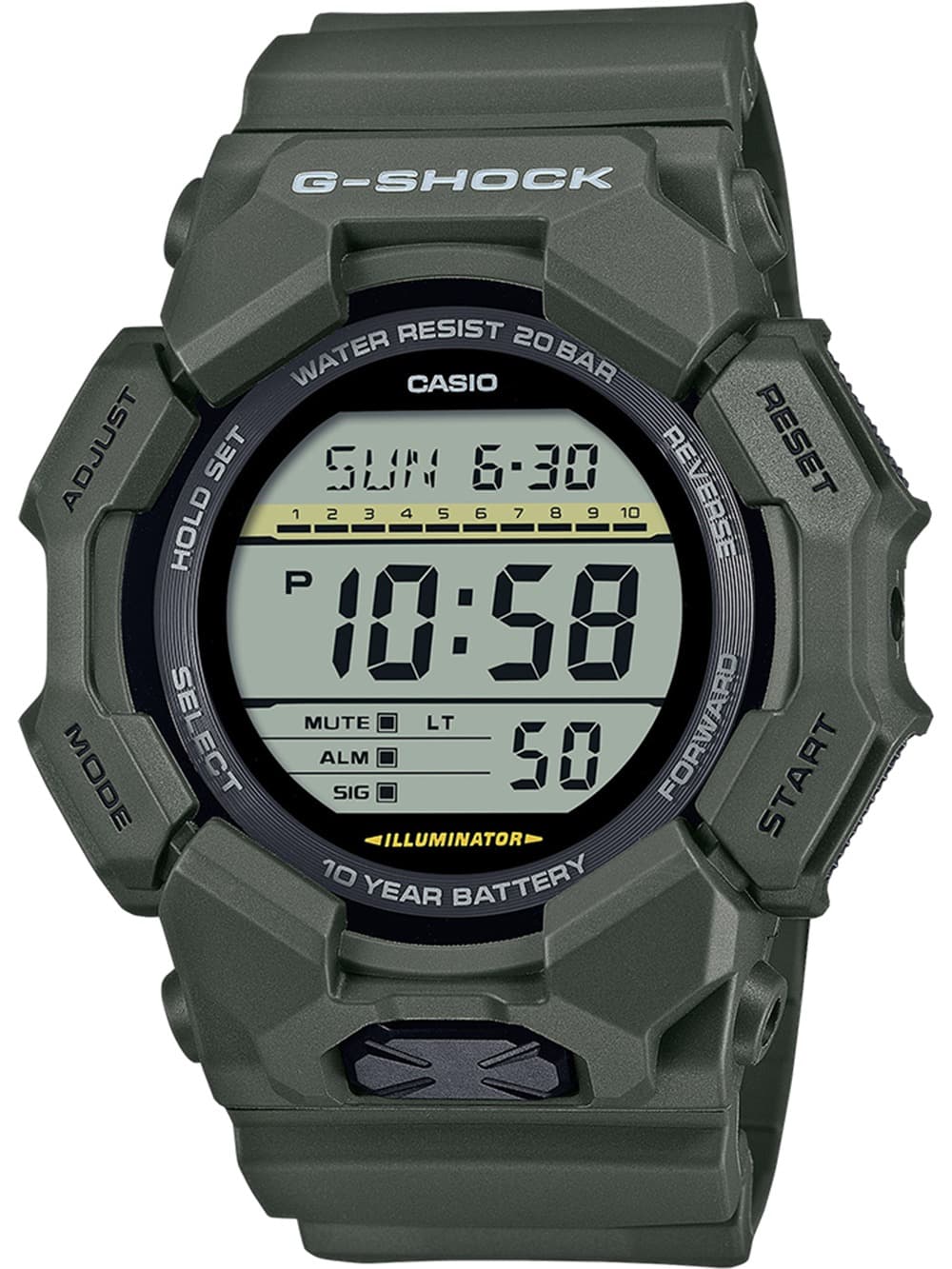 Casio GD-010-3ER Herrenuhr G-Shock Classic 50mm 20ATM