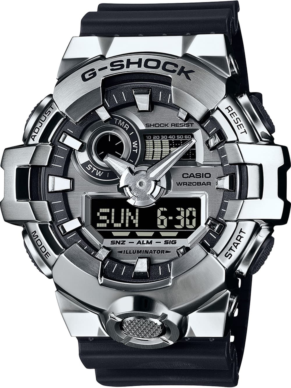 Casio GM-700-1AER Herrenuhr G-Shock Classic 53mm 20ATM