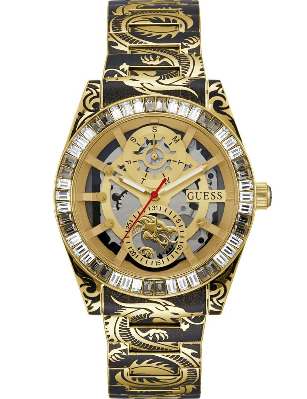 Guess GW0649G1 Herrenuhr Dragon 42mm 5ATM