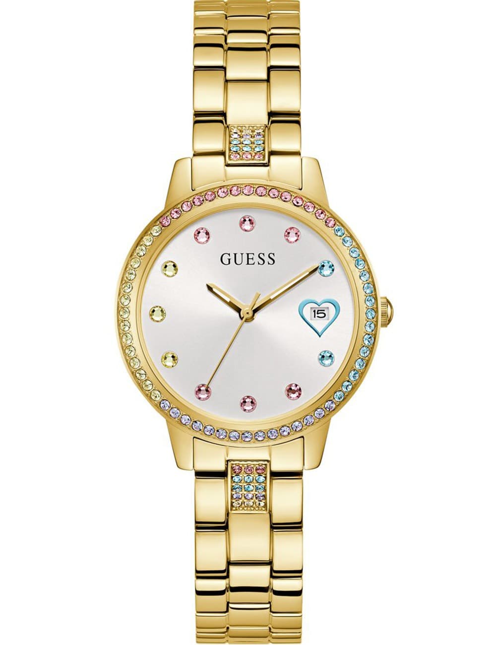 Guess GW0657L2 Damenuhr Three of Hearts 34mm 1ATM