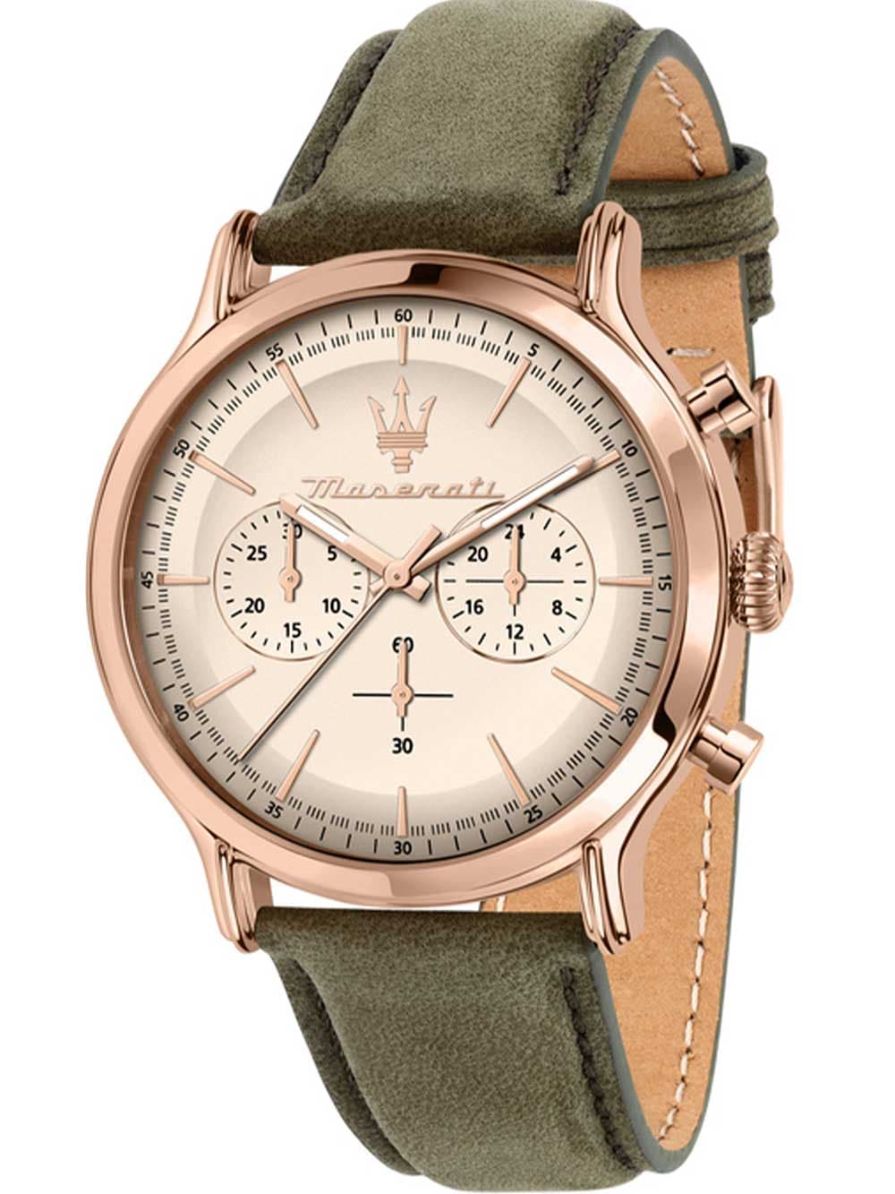 Maserati R8871633007 Herrenuhr Epoca Chronograph 42mm 10ATM