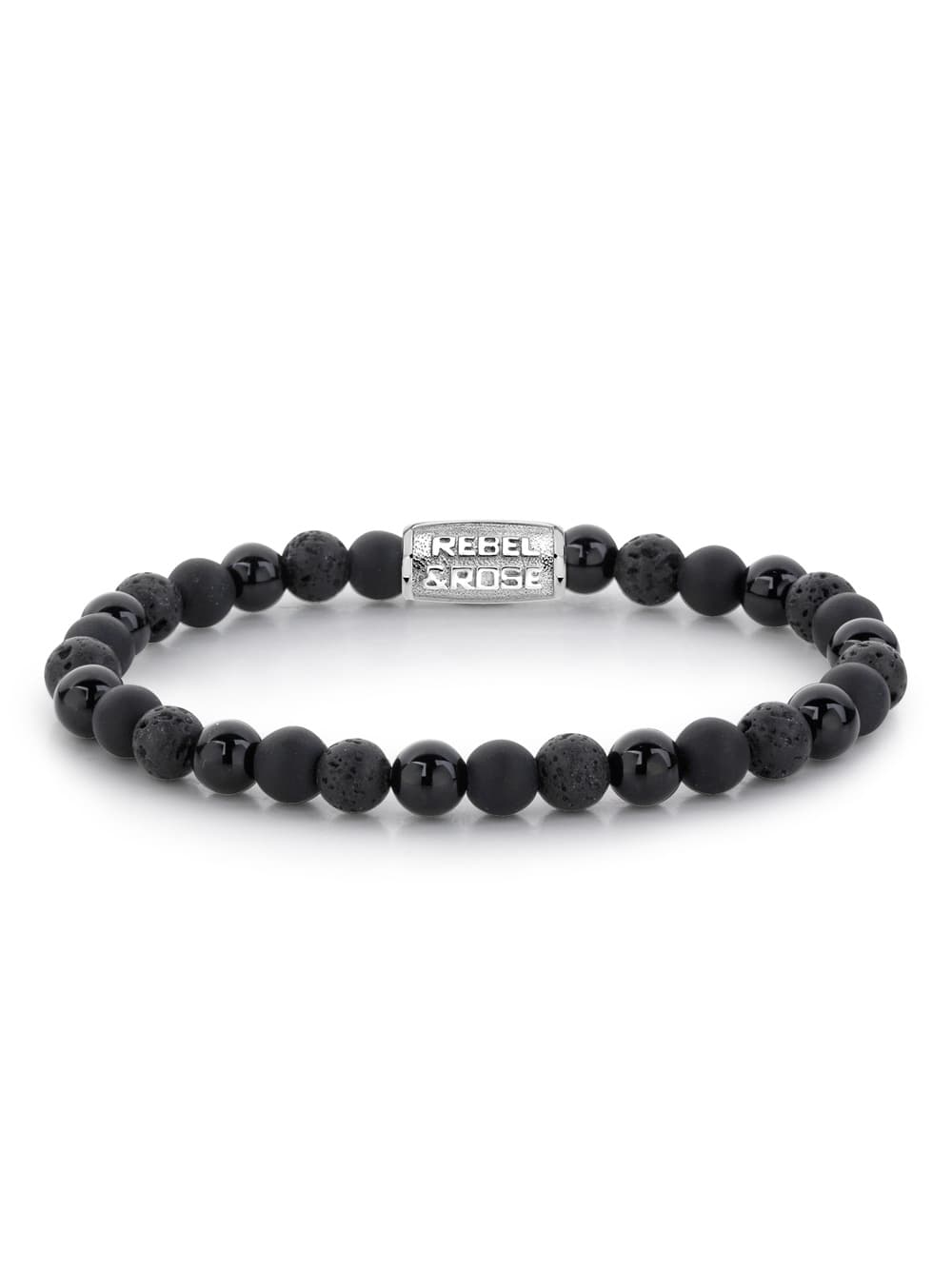 Rebel & Rose Armband Black Rocks RR-60033-S-S Damen