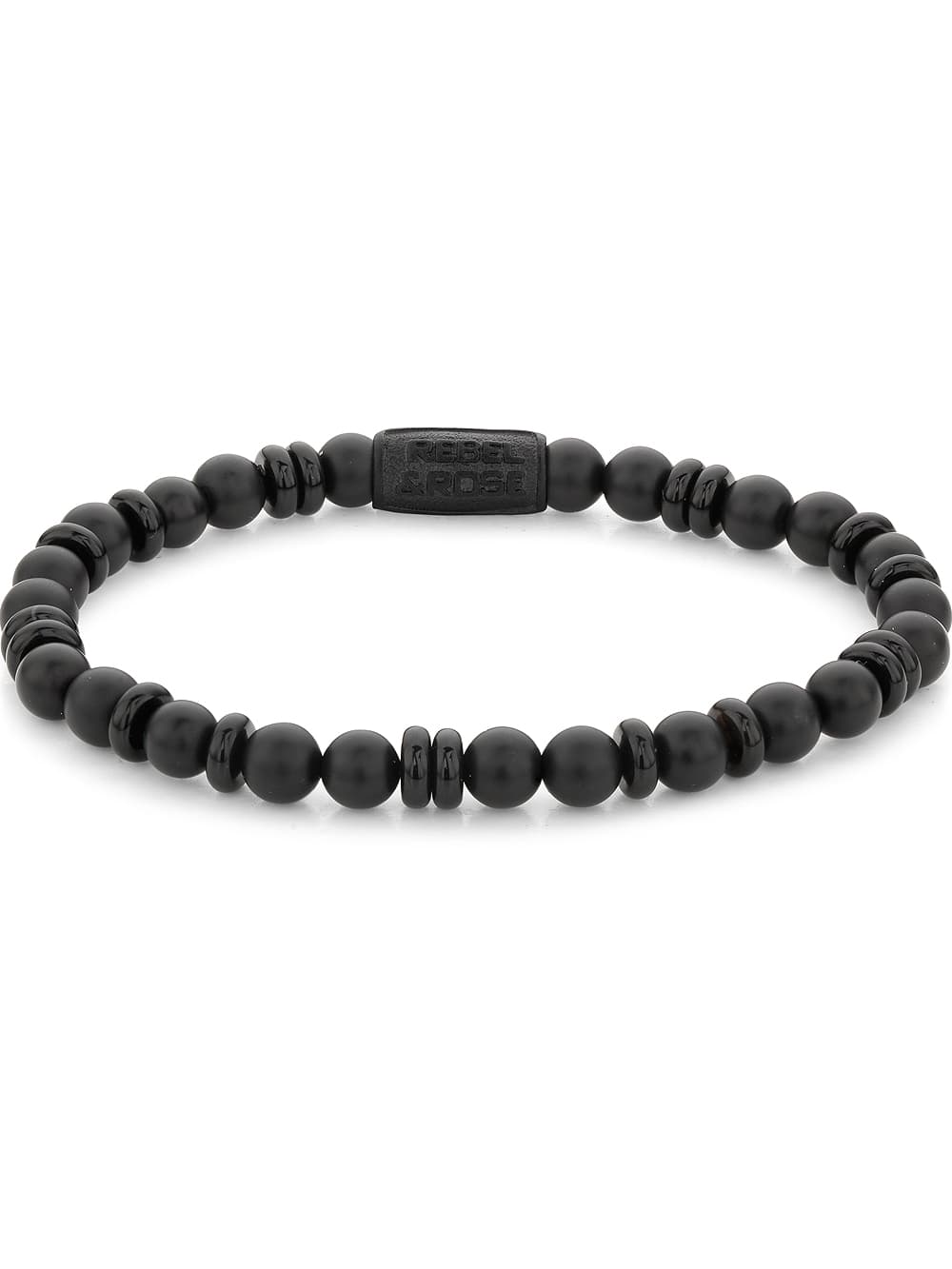 Rebel & Rose Armband All-Black RR-60107-B-S Damen