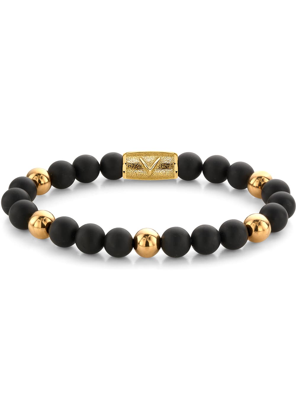 Rebel & Rose Armband Matt Black Madonna RR-8DV05-G-M Herren