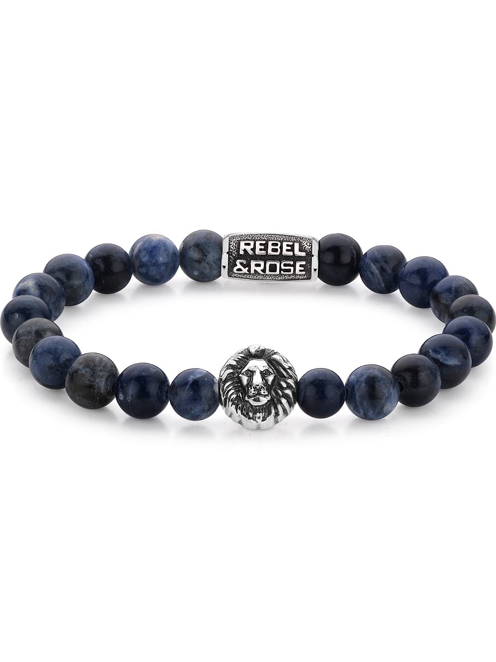 Rebel & Rose Armband Midnight Blue Lion RR-8L030-S-L+ Herren