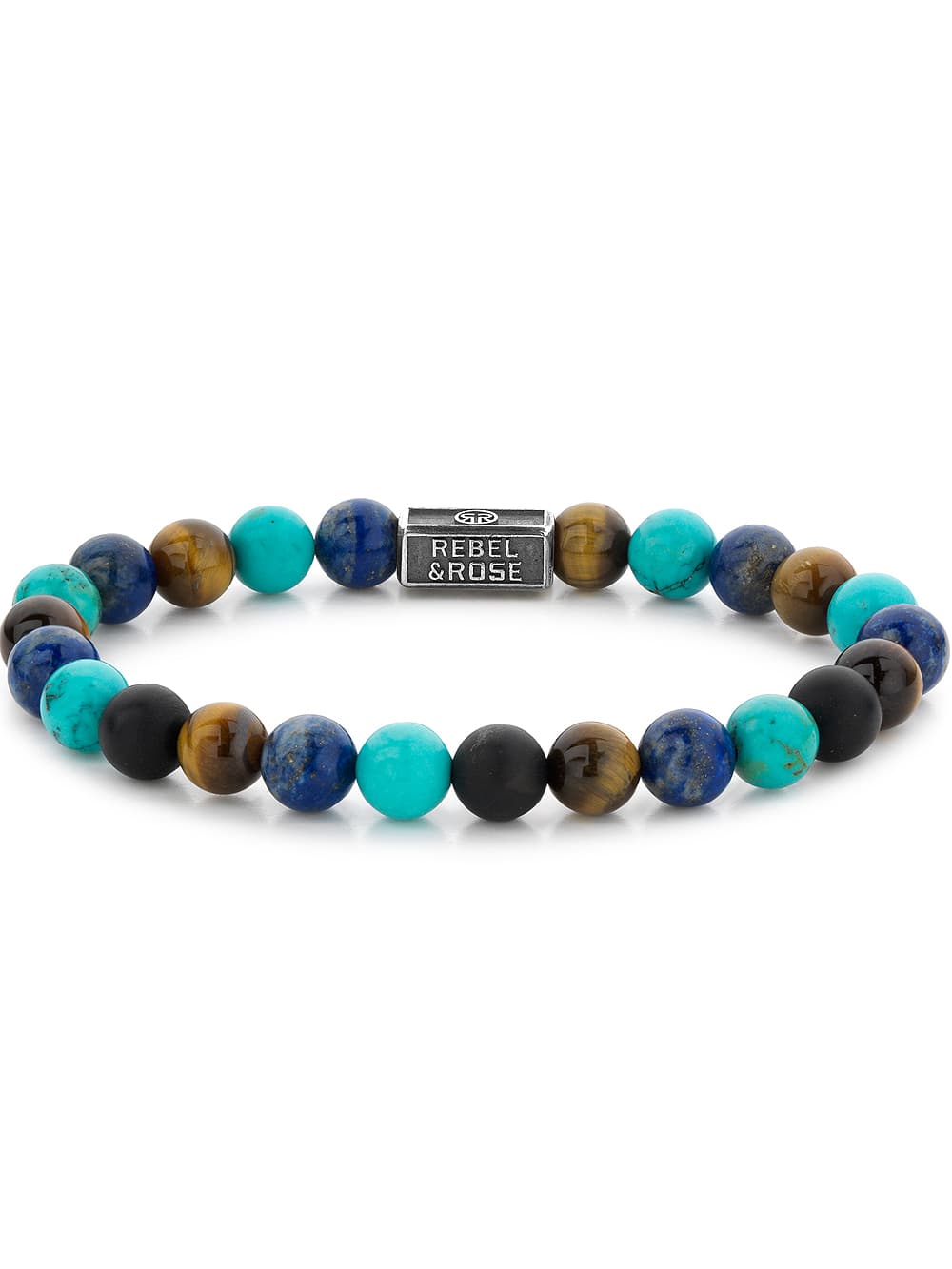 Rebel & Rose Armband Mix Turquoise 925 RR-8S006-S-L Herren