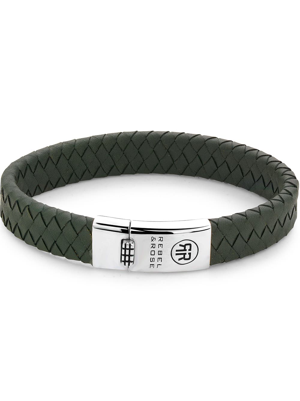 Rebel & Rose Armband Braided Flat RR-L0148-S-L+ Herren