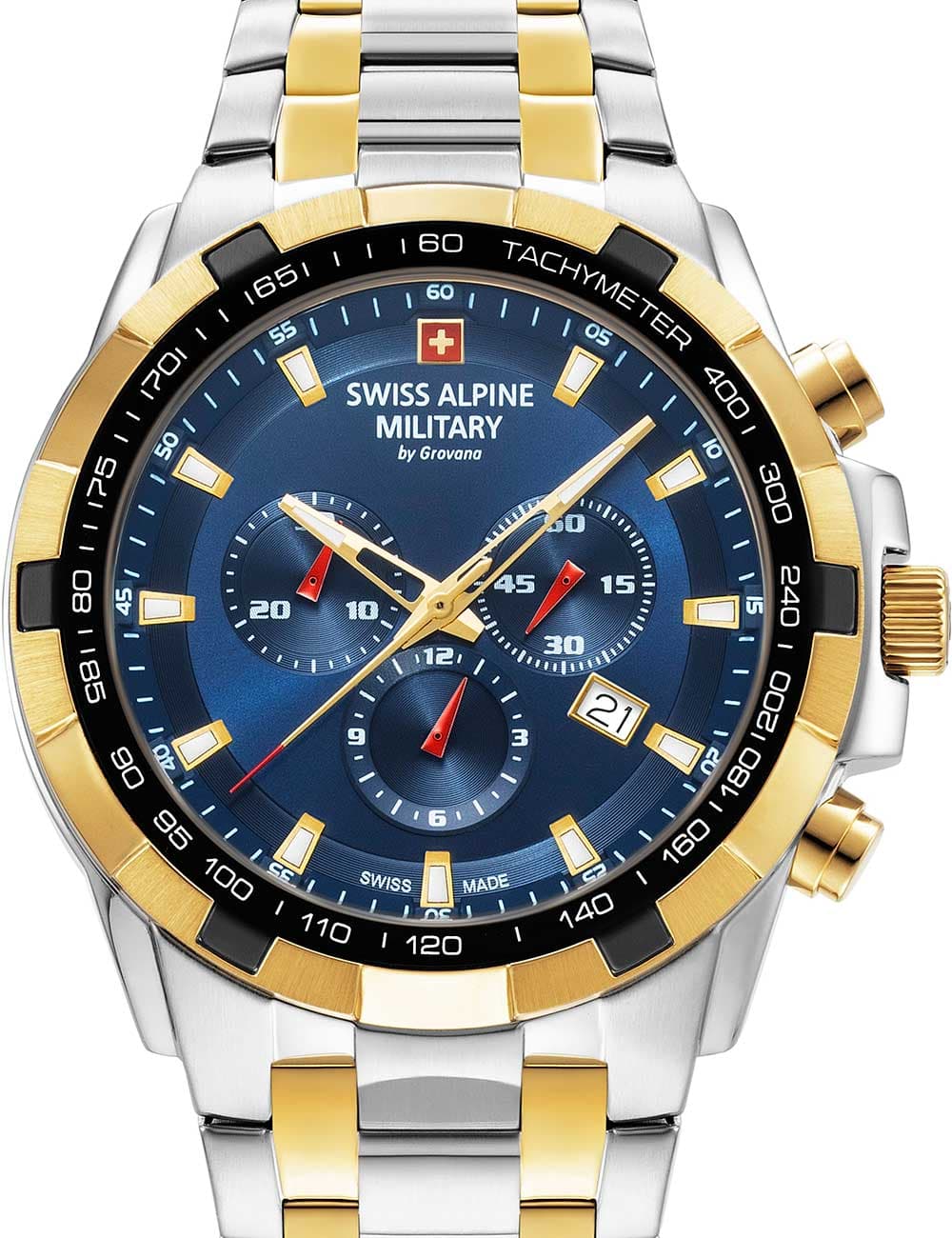 Swiss Alpine Military 7043.9145 Star Fighter Chronograph Herrenuhr 47mm 10ATM