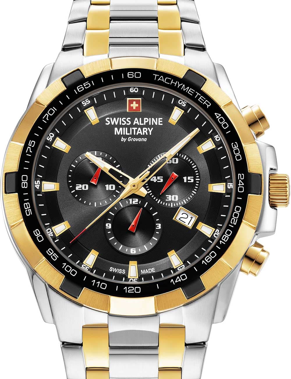 Swiss Alpine Military 7043.9147 Star Fighter Chronograph Herrenuhr 47mm 10ATM