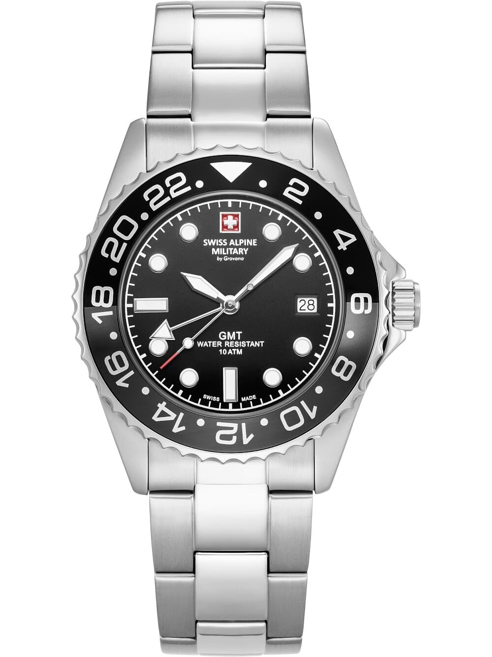 Swiss Alpine Military 7052.1122 Herrenuhr Nautilus GMT 42mm 10ATM